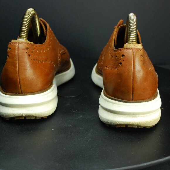 Cole Haan Brown Leather Wingtip Oxfords Lace Up main image 5